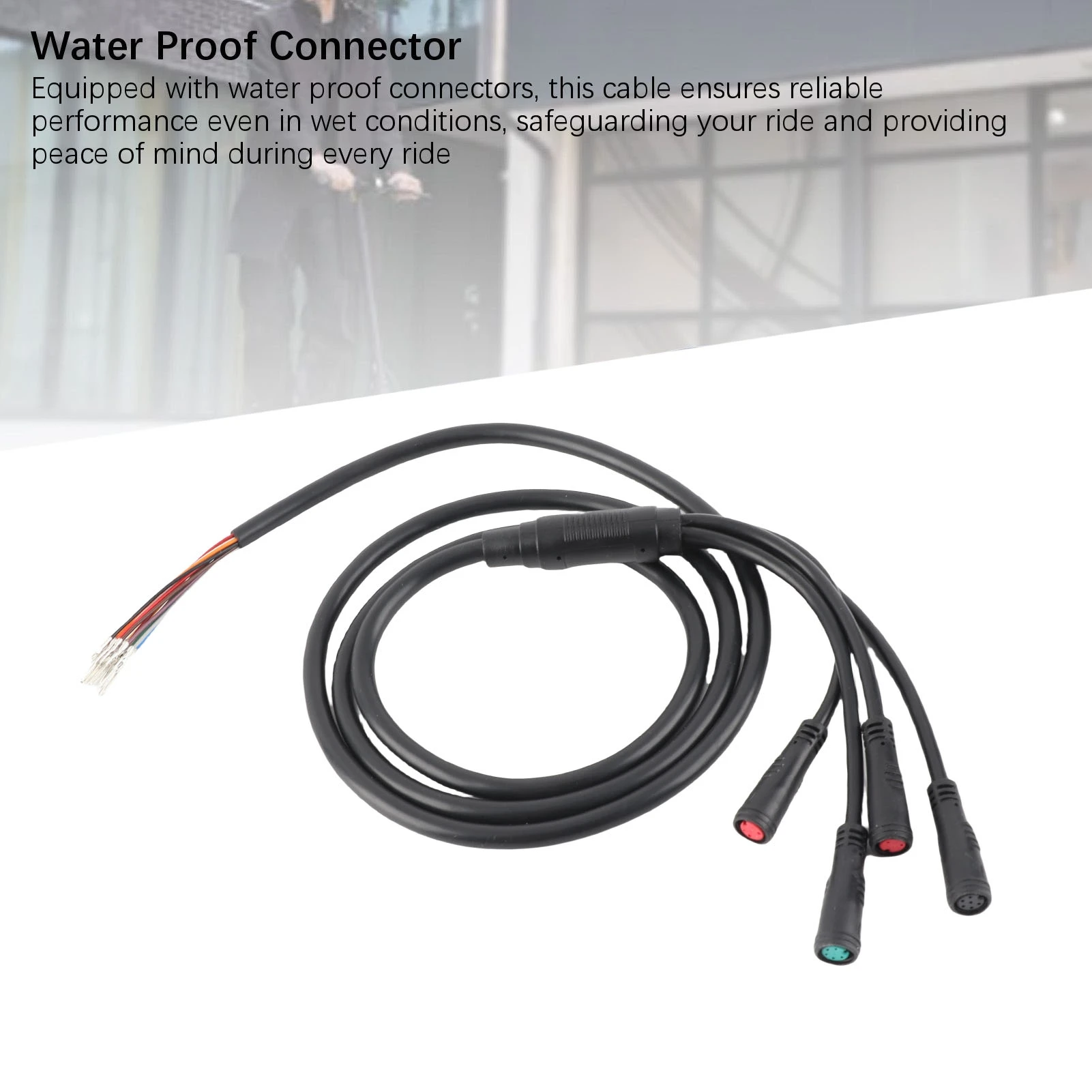 M4 프로 방수 커넥터용 전동 스쿠터 케이블 고품질 내구성 미터 스위치 브레이크 레버 제어 케이블 교체용