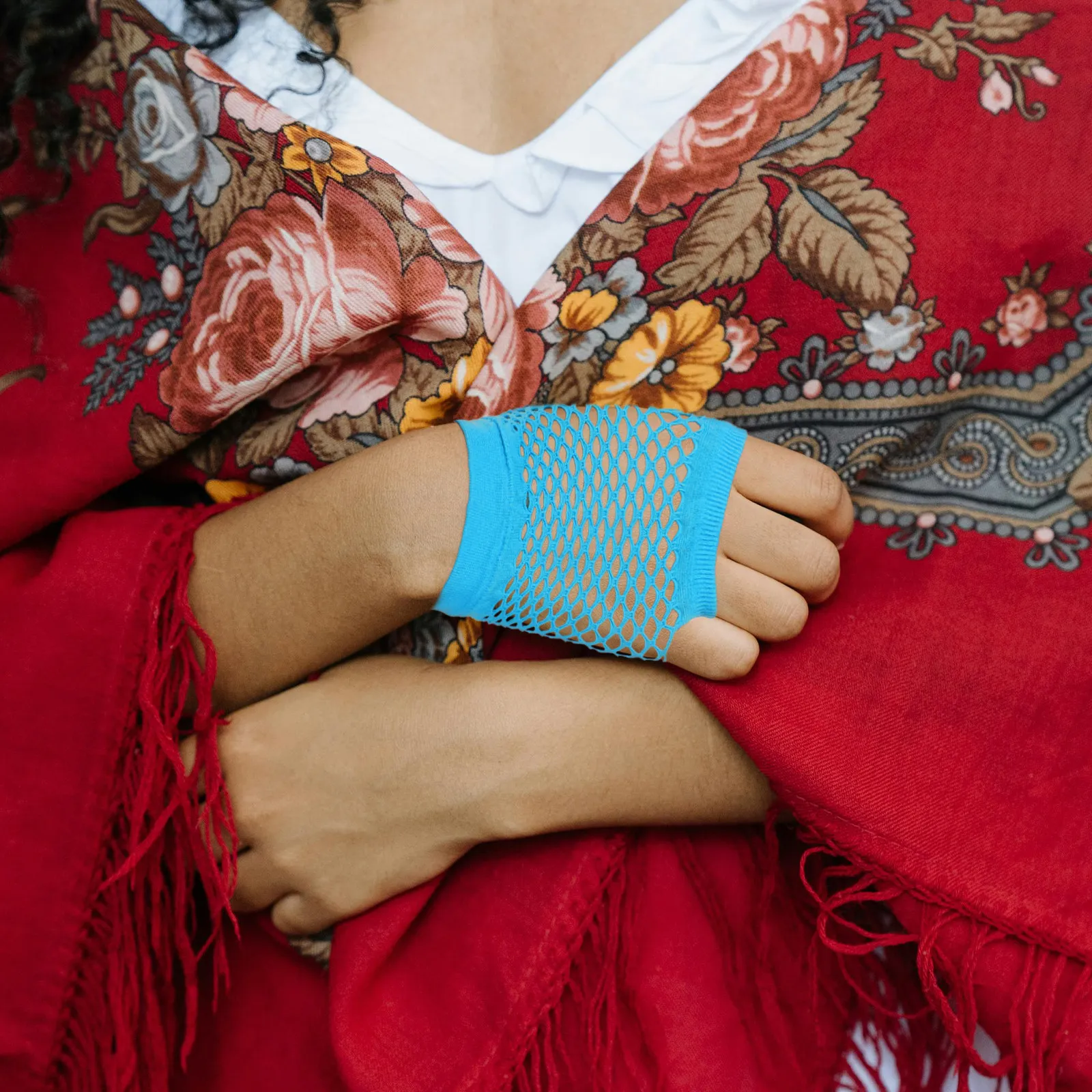 レトロパーティー衣装1セット 女性用 ネオンコスチュームアクセサリー 80年代テーマ ドレスアップセット ヴィンテージディスコレイブギア 80年代パーティー ジュエリー