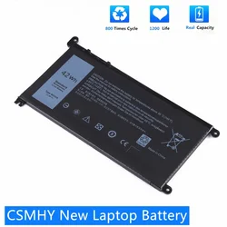 CSMHY Dell Inspiron 14 5368 5567 7560 5767 7472 7460 7368 7378 5565 Latitude 3488 3580 WDXOR 용 새 42Wh WDX0R 노트북 배터리