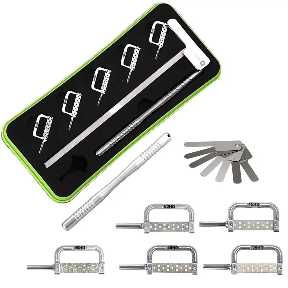 

NIGF Dental Interproximal Enamel Reduction Automatic Strip 15-90 HD Interproximal Enamel Reduction Handle IPR Orthodontic Tool