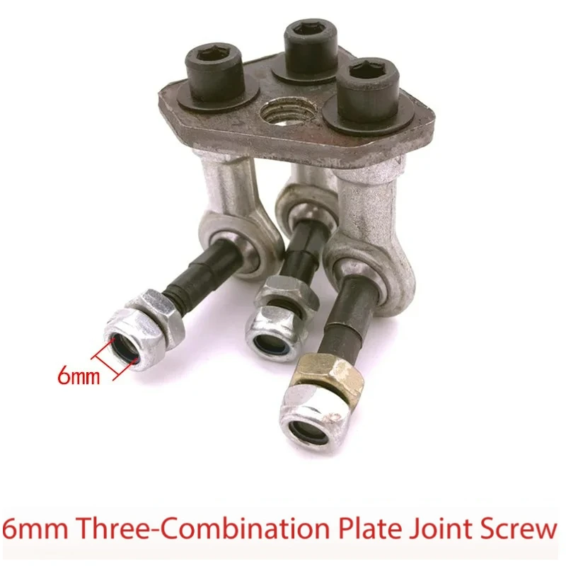 Handle connection joint screw 6/8mm triple combination belt plate bolt