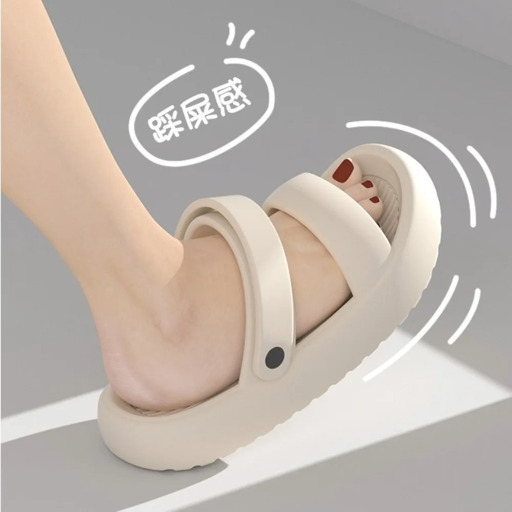 Eva platform flip-flops with anti-slip function, suitable for women, providing breathability and suitable for wearing outside