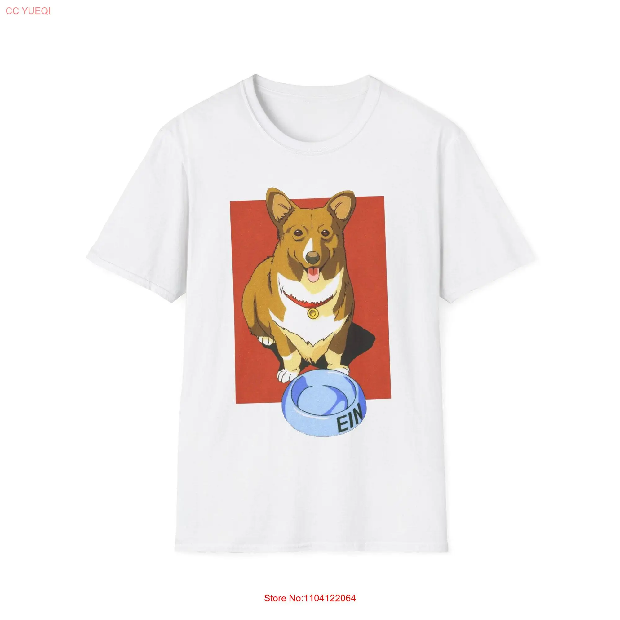 Cowboy Bepop Anime T Shirt Ein Corgi Dog Spike Spiegel Faye Valentine Space Classic long or short sleeves