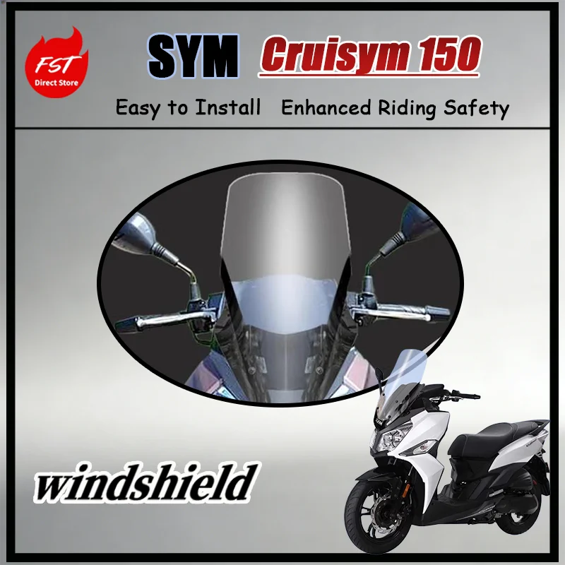 FOR Custom Lifting Adjustable Front Windshield Mirror Relocator for SYM Cruisym 150 Original Vehicle Matching Accessory