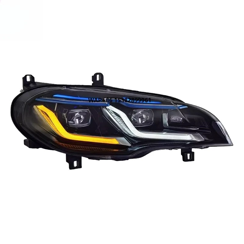 

YU GUANG for X5 E70 Accessories Head Light Headlamps 2007 2008 2009 2010 2012 2013 Front Light Upgrade 3 Lens LED Headlights