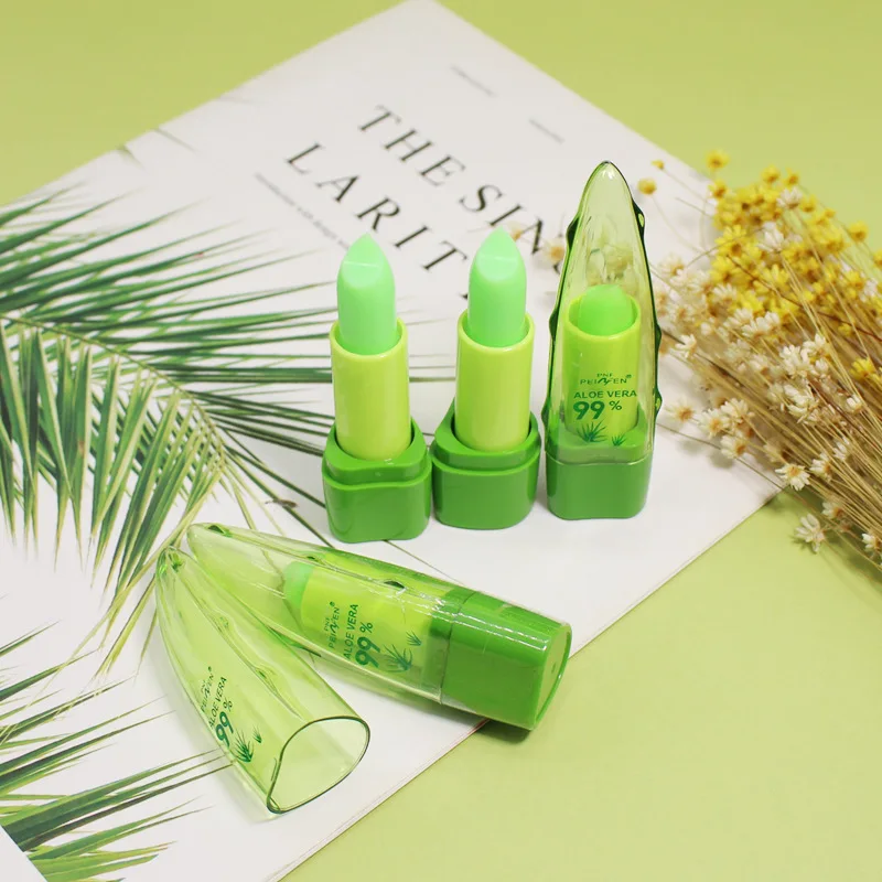 Lippenbalsam, Lippenstift, Aloe-Make-up, Lippenpflege, Lippenstift, Farbe, Stimmung ändern, langanhaltend, feuchtigkeitsspendend, wasserfester Lippenstift