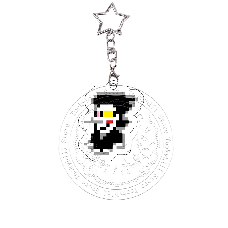 Pixel Deltarune Acryl-Schlüsselanhänger Taschen-Deko-Accessoires Sans Chara Schlüsselring Frisk Anhänger Berdly Charaktere Ralsei Geburtstagsgeschenk – Detail 21