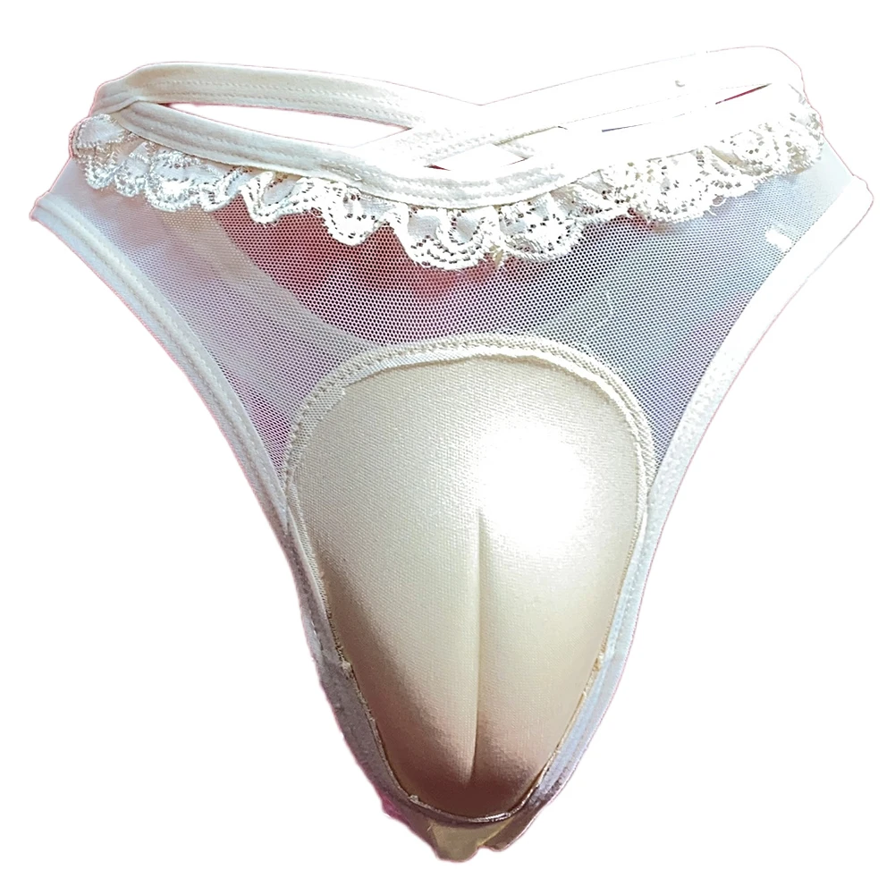 

Men\\'s Underpants Sexy Lace Lingerie Breathable Underwears Crossdresser Camel Toe Panty Panties Gay Sissy Bulge Pouch Briefs