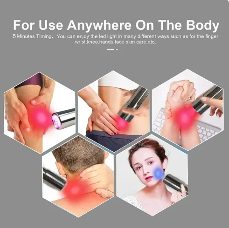 Infrared Light Therapy EMS Facial Massager Wound Healing Knee Joint Muscles Pain Relief Treat Inflammation Face & Body Use