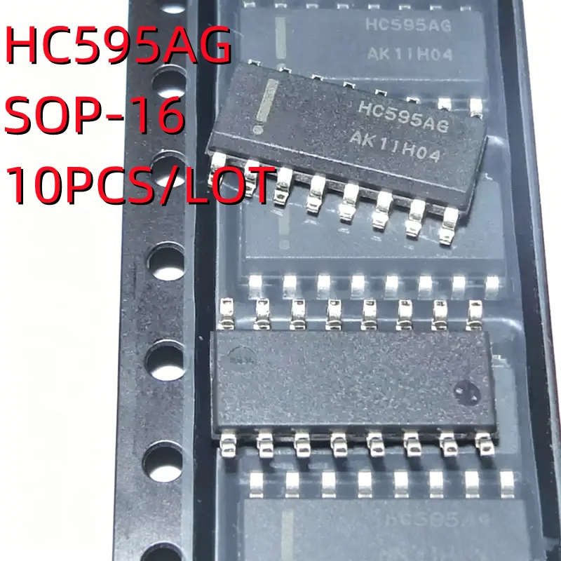 10PCS/LOT MC74HC595ADR2G HC595AG SMD SOP-16 shift register In Stock NEW original IC