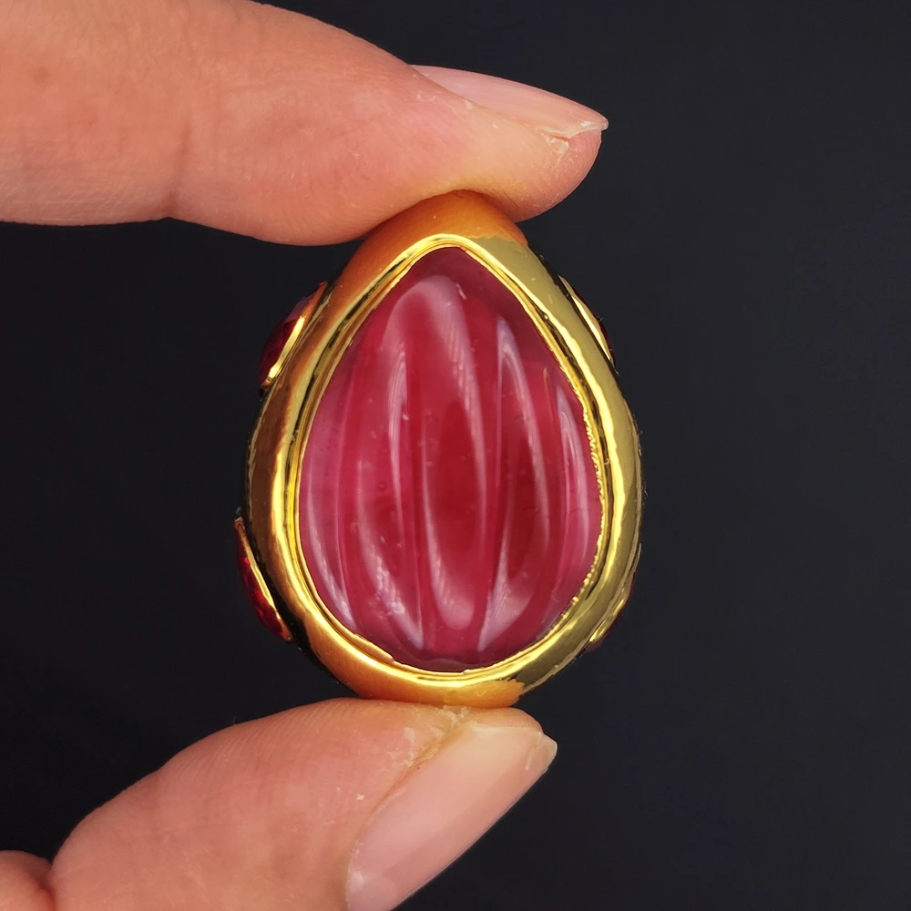 

5 шт. фуксии нефритовые каплевидные полоски свободные бусины для изготовления ювелирных изделий своими руками