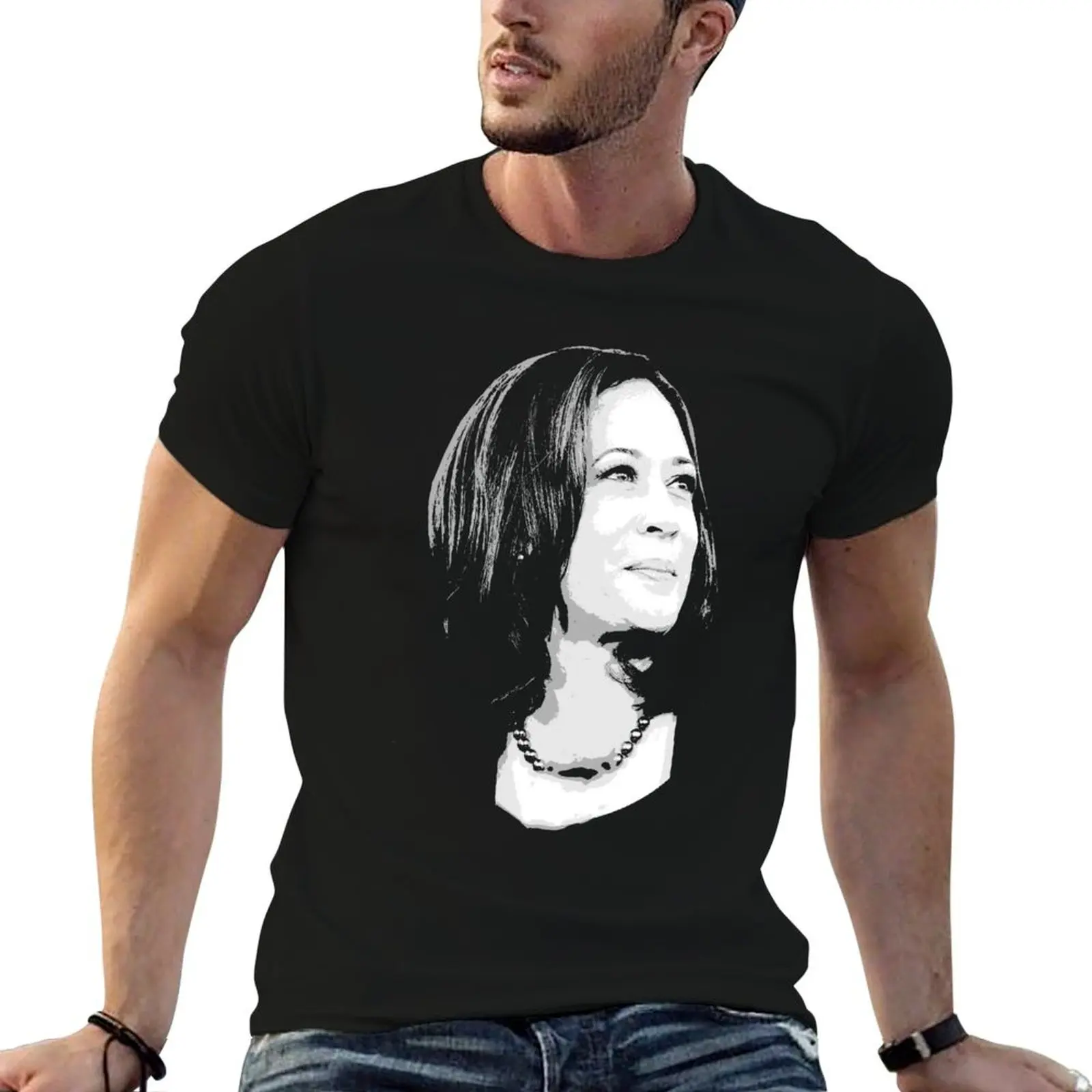 Kamala Harris Print T-Shirt Summer Casual Loose T-Shirt