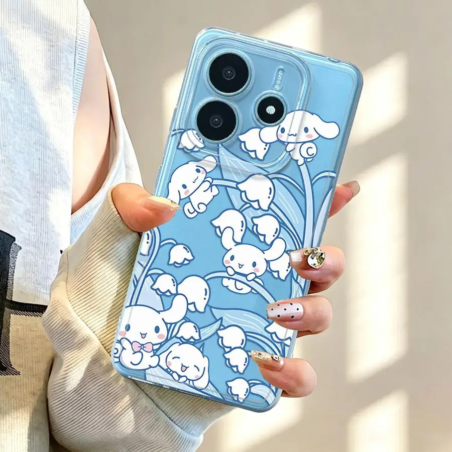 Case for Xiaomi Redmi Note 15 12 11S 13C 10S 11 9 10 14C Note 13 14 Pro Plus 12S A4 Soft Phone Cover Cute Sanrio Cinnamoroll view 3