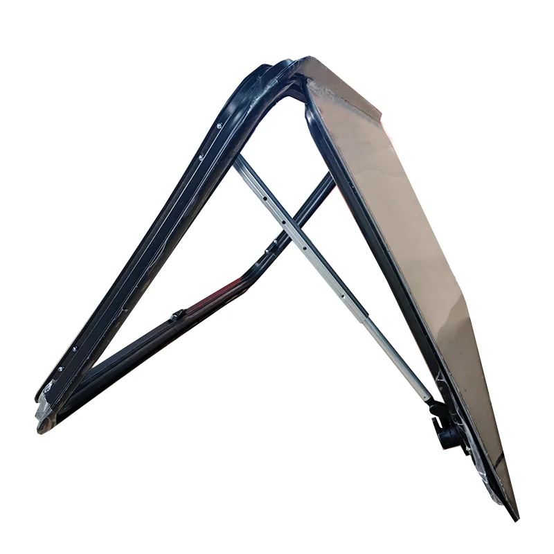 Wholesale Acrylic Window Aluminum Frame R5000mm Radian For Campervan 800*400mm view 2