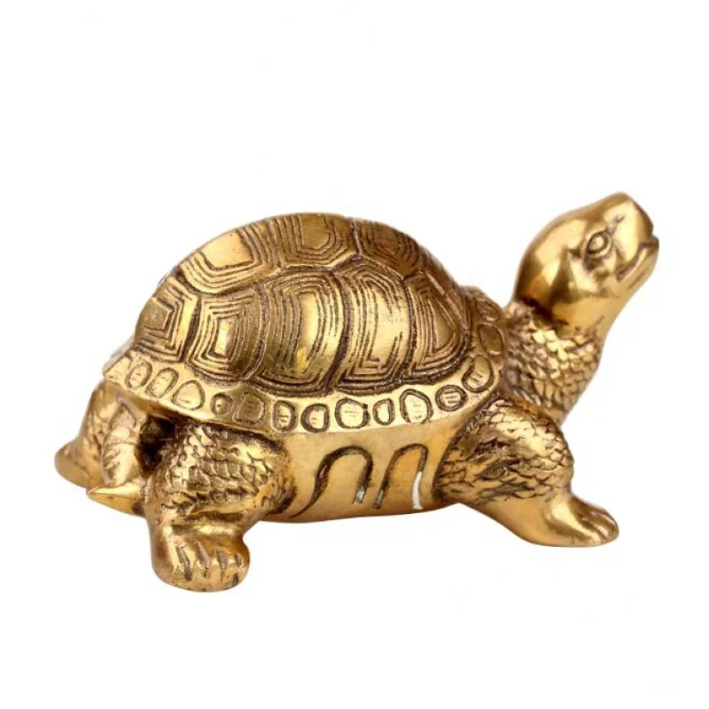 Copper Statue The copper tortoise turtle longevity Home Furnishing Figurine richcrafts decoration Symbolize wealth Animal figure