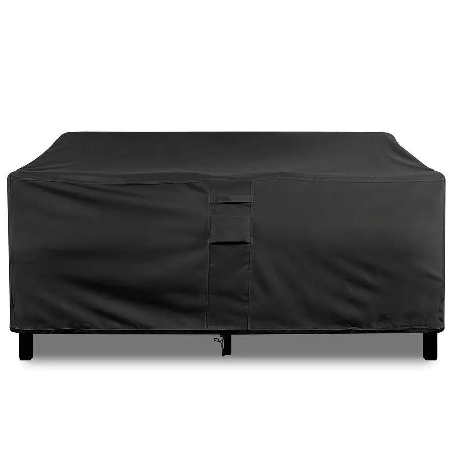 

GEAR Heavy Duty Outdoor Patio Furniture Loveseat Cover Sofa Bench Cover 104 x 32.5 x 33, Black