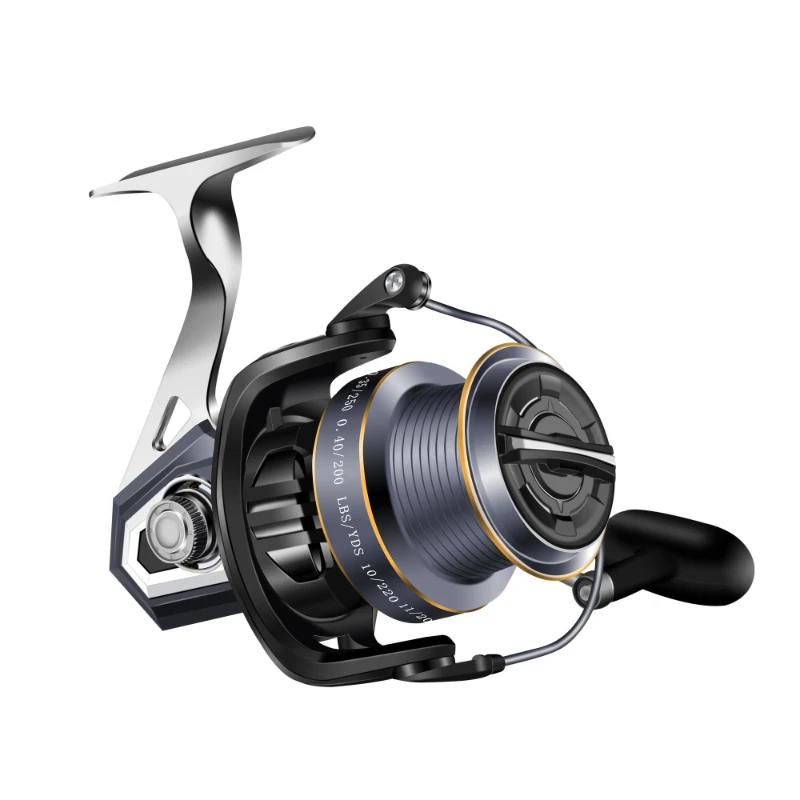 Fishing Reel 5.1:1/4.1:1 Durable Gear Maximum Resistance 13kg Smoother Winding Rotary Fishing Reel Remote Casting Sea Pole Wheel