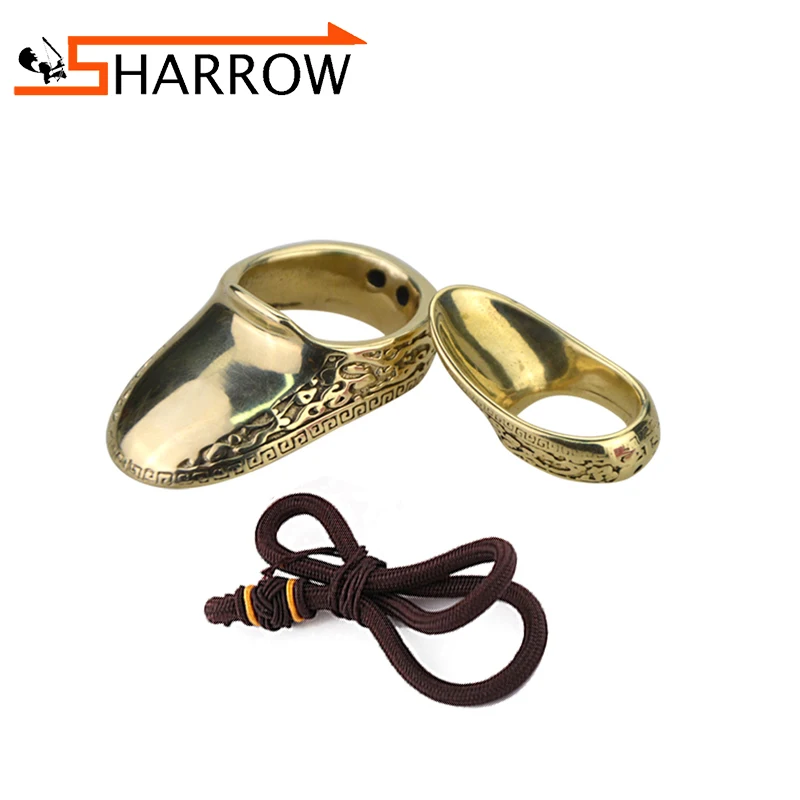 

1pc Archery Finger Guard Brass Shooting Ring For Shooting Catapult Outdoor Sports Finger Protective Gear Traditional Thumb