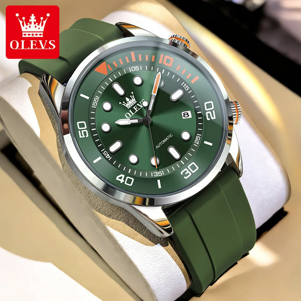 

OLEVS Fashion Design Automatic Mechanical Watches for Men Fashion Sports Waterproof Wristwatches Original Luxury Man Watch