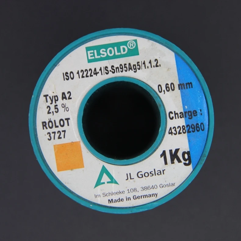 10Meters German Made High-Quality ELSOLD With 5% Silver Solder Wire, 0.6mm Diameter Silver Solder Wire Lead-Free Solder