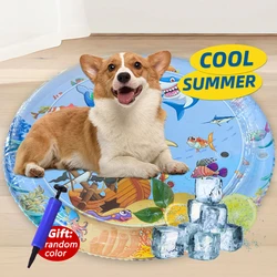 Summer Cooling Pet Water Bed Cushion Water Sensory Inflatable Play Mat Pet Cleaning Cooling Mat Pet Supplies Top Quality Cool