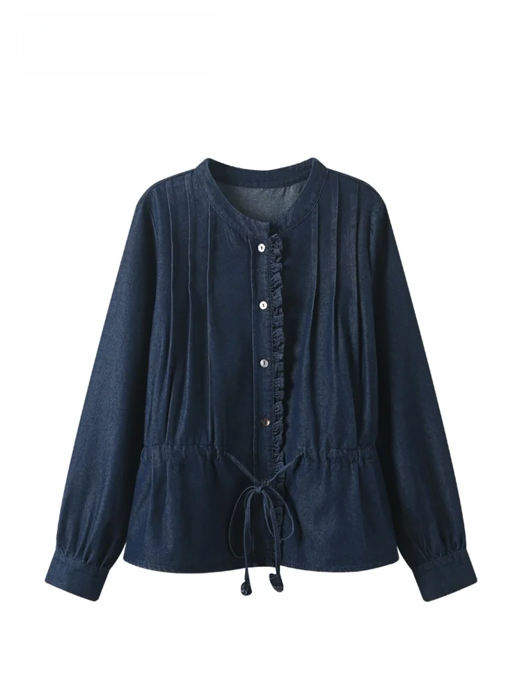 

CaraCLUB plus Size round Ne Long Sve irt Women's Spring New Sle Casual Slimming Faionable Top for Plump Sister