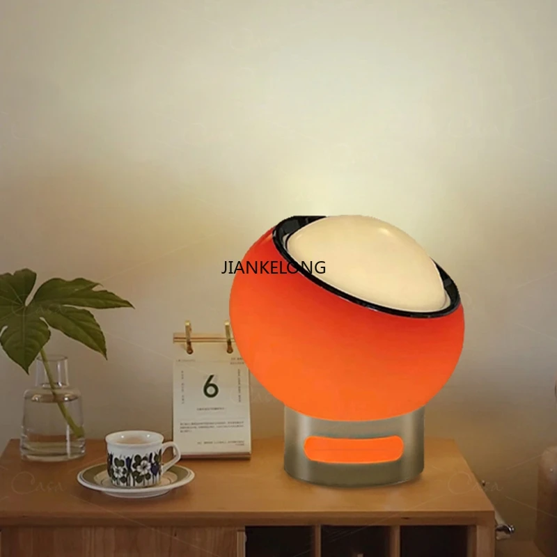 Medieval Century Protein Glass Table Lamp Bedroom Bedside Restaurant Bar Creative Decoration Atmosphere Lamp Simple Art