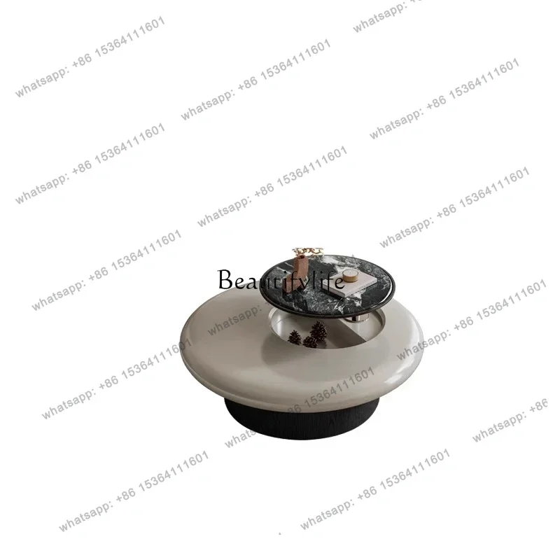 D30Italian minimalist home living room coffee table lift modern simple high-grade microcrystalline stone coffee table