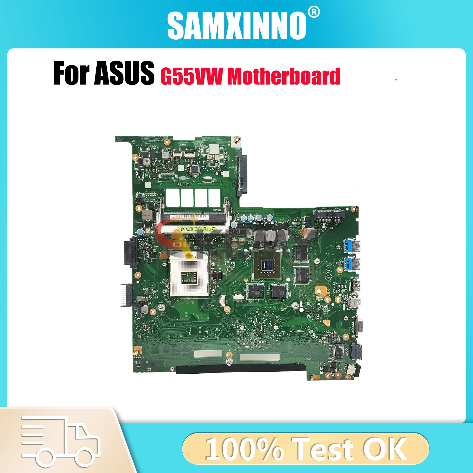 

G55VW Laptop Motherboard For ASUS G55VW G55V Notebook Mainboard This item is in stock 100% tests OK fast shipping High quality