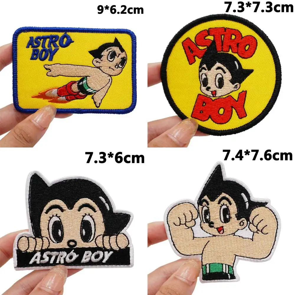 cartoon Animated characters  Embroidered Patches Applique Sewing Label punk biker Band Rock Clothes Badges with hook backing