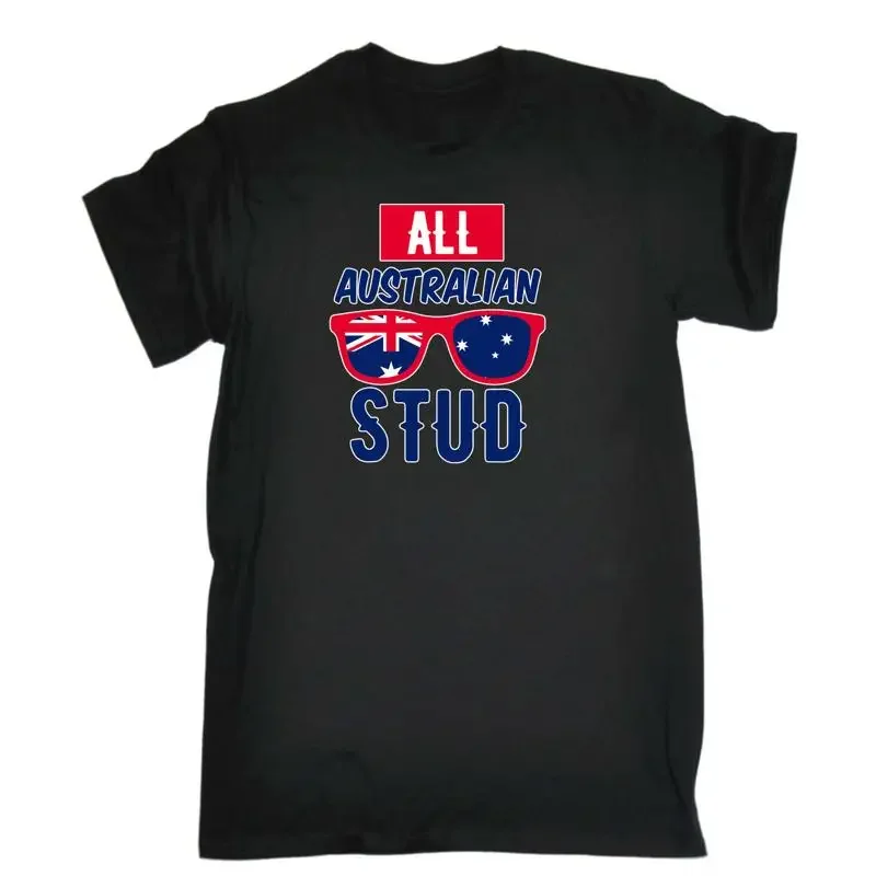 All Australian Stud Australia Day Mens Funny Novelty T Shirt