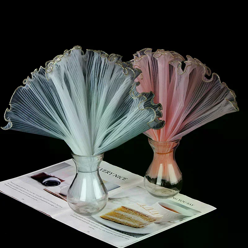 Phnom Penh Edge Wave Pearl Tulle Flower Wrapping Net Floral Bouquet Inner Lining Material Gift Box DIY Sewing Supplies Craft Pa