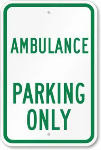 Ambulance Parking Aluminum Weatherproof 12