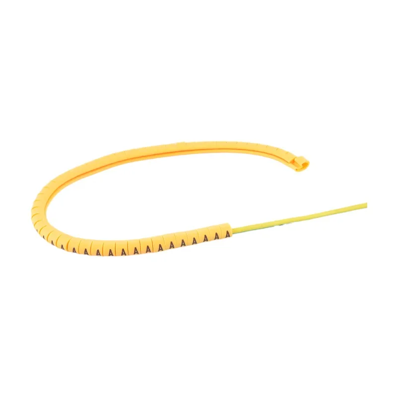 EC-2 EC-3   ( A-Z )Cable Marker 100PCS  yellow Cable Markers Single Letters  A to Z  for wire diameter EC-0 EC-1