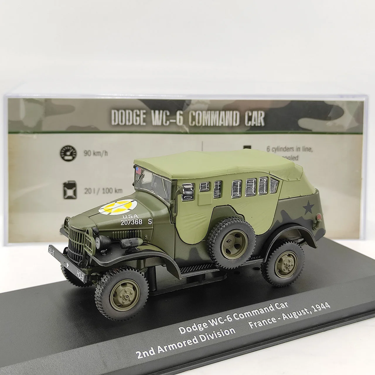 

Литой под давлением IXO масштаб 1:43 Dodge WC-6 модель автомобиля из сплава Коллекционная игрушка в подарок сувенир дисплей орнамент