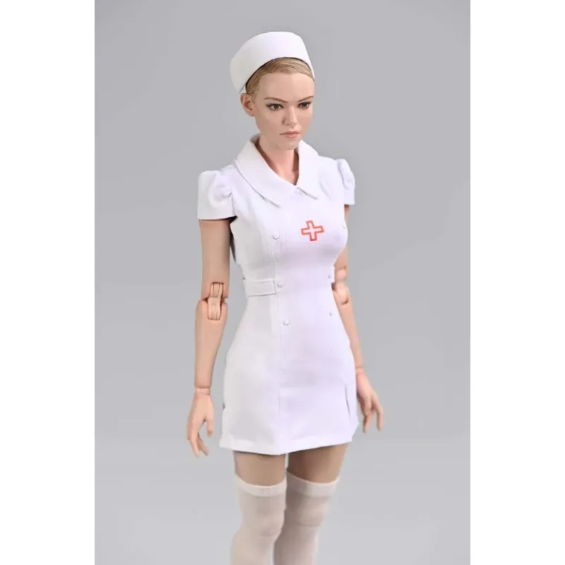 

1/6 Scale Female Nurse Clothes Hats Aprons Jumpsuits Set Model for 12'' Action Figures Accessories