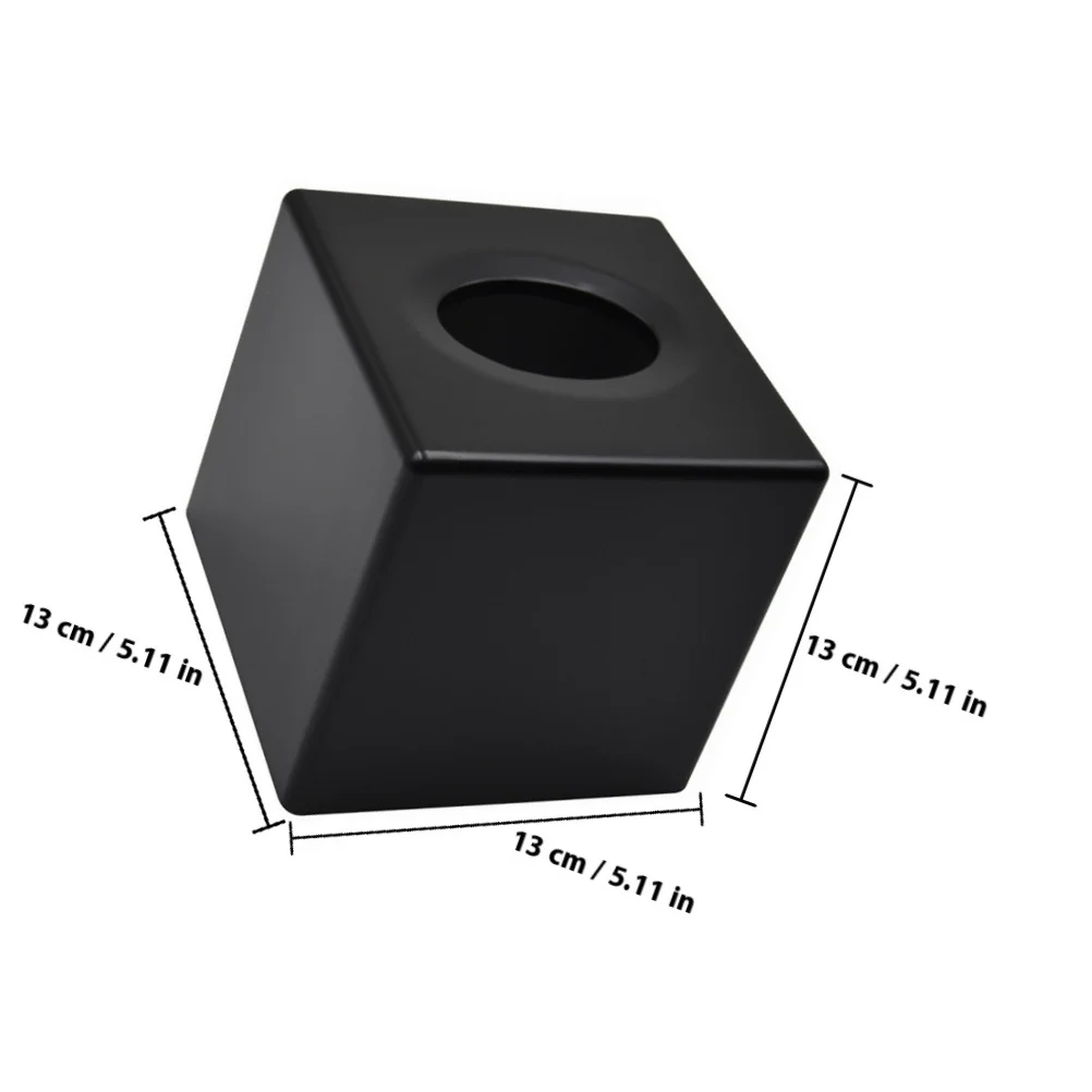 حامل علبة مناديل مربع حافظة تخزين بلاستيكية للمنزل والمكتب والحمام حاوية منديل غطاء صندوق مناديل بسعة كبيرة #5