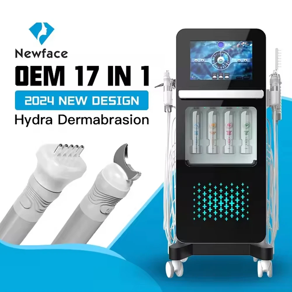 

17 IN 1 Hydrofacial Skin Management Machine Oxygen Bubble Deep Cleansing Skin Rejuvenation Professional Beauty Spa Equipment