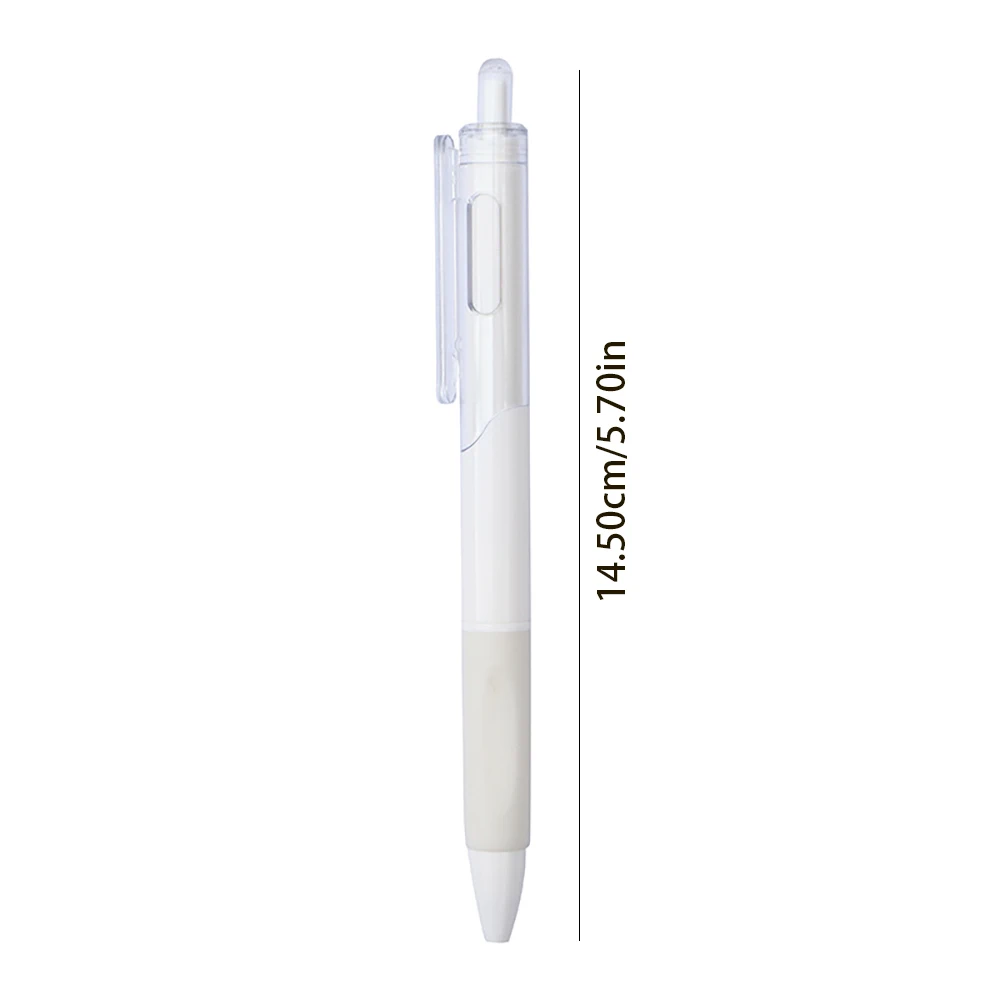 2/4pcs Retractable Gel Pens Black Ink 0.5mm Rollerball Pens Office White Pen Writing Office Business Signature School Supplies