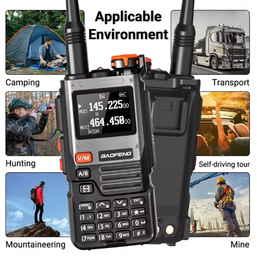Baofeng UV K61 Walkie Talkie Multi Band Wireless Kopierfrequenz 999CH Typ-C DTMF Long Range NOAA UV-5R UV K6 K5(8) Amateurfunk