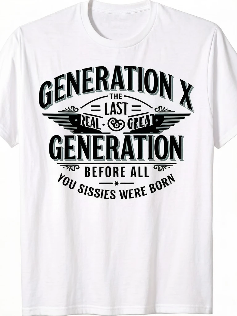 Herren- und Damen-T-Shirt mit lustigem Generation X Humor und Esel-Motiv, Streetwear, Oversized, Sommer, Locker, Neuheit, Freizeit-Oberteil – Detail 7