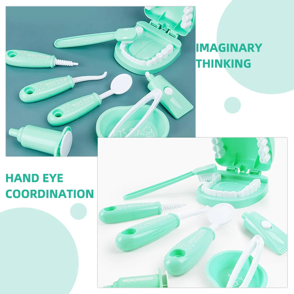 1Set Doctor Medical Kit for Toddlers Simulation Dentist Tools Inspire Imaginative Play and Reduce Hospital Fear