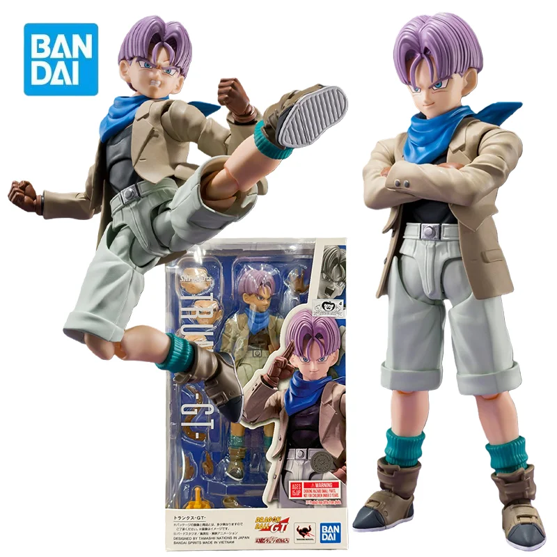 

BANDAI SHF DRAGON BALL GT Trunks Фигурки DRAGON BALL GT Аниме Модель Комплект Игрушки для Мальчиков Коллекция Оригинальной Коробки