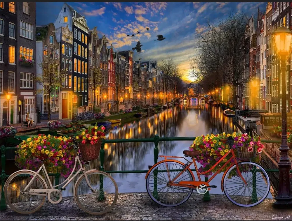 

Night Landscape 300 500 1000 Pieces Jigsaw Puzzles Adults Paper Puzzles Home Living Room Bedroom Decor Toy Special Festival Gift