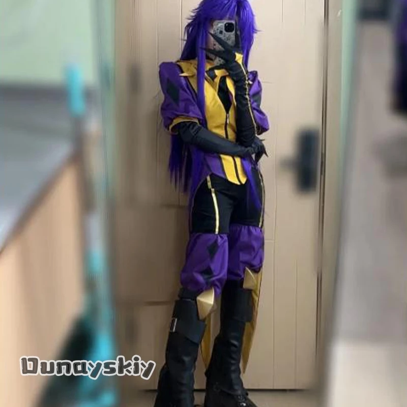 

Костюм для косплея Хемера*/Аниме «Шут из цирка фриков», взрослый клоунский комбинезон, пальто, униформа Джокера, одежда для Хэллоуина и карнавала