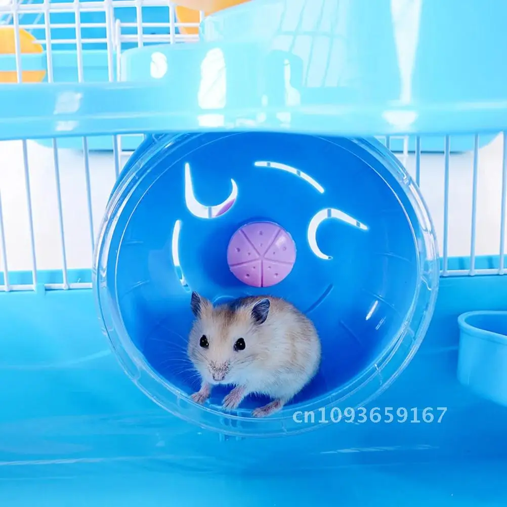 

Large Hamster Cage Three Layers Hamster Cage Includes Water Bottle Small Hide- Out Hamster Pets for Wheel Exercise House Dish