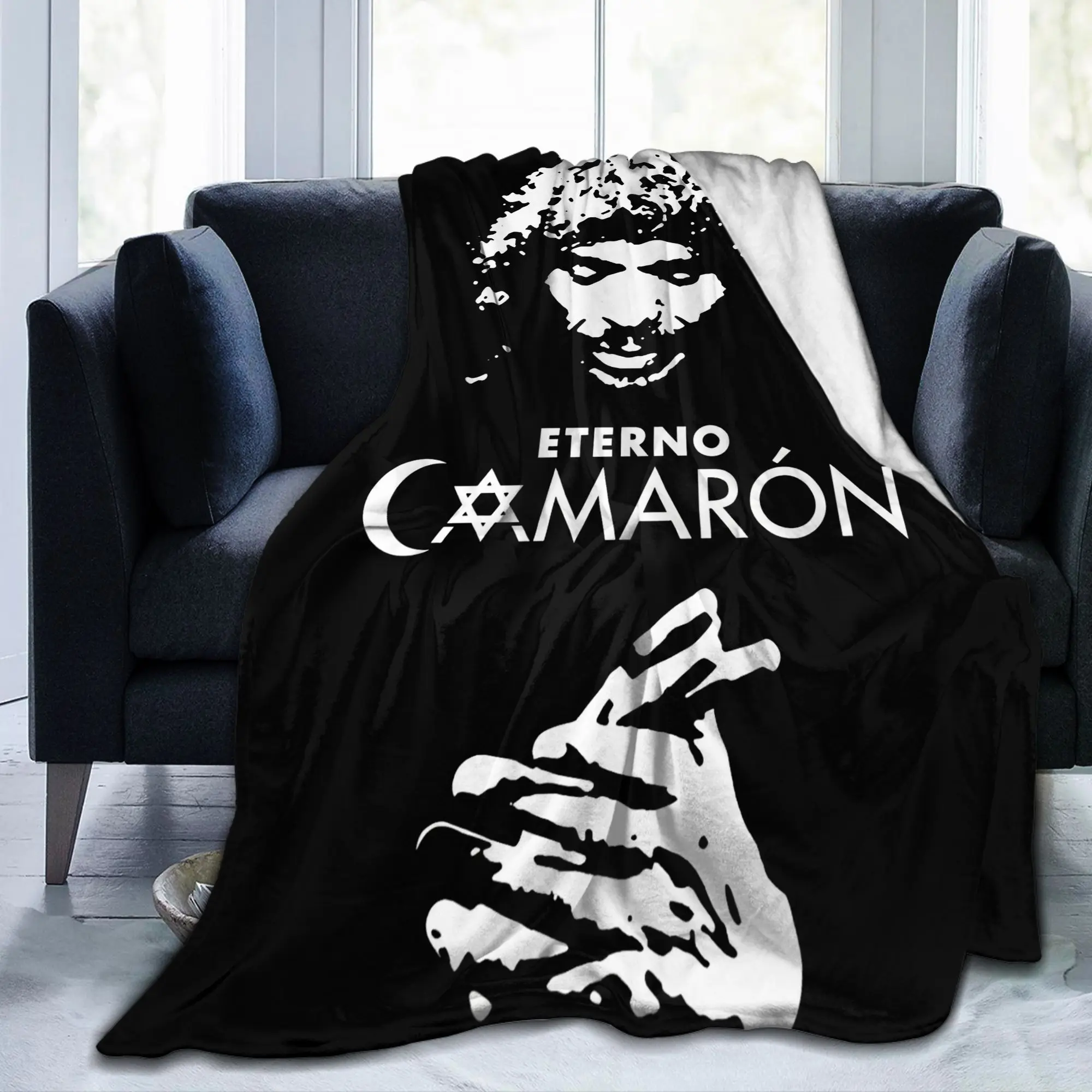 Camarons De La Isla Flamenco Singer Blanket Fleece  Winter Island Shrimp Breathable Soft Throw Blankets for Bedding Throws