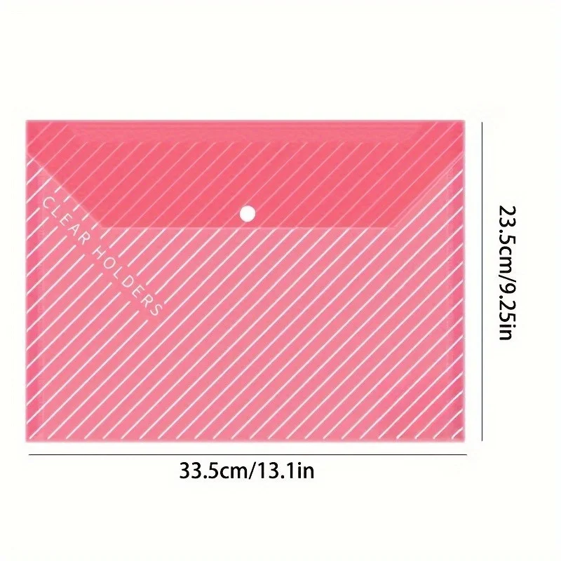 25 Pack A4 Twill Folders, Snap Button Closure, Durable PP, Organizing Office Documents, Exam Papers, Must-Have for School Season