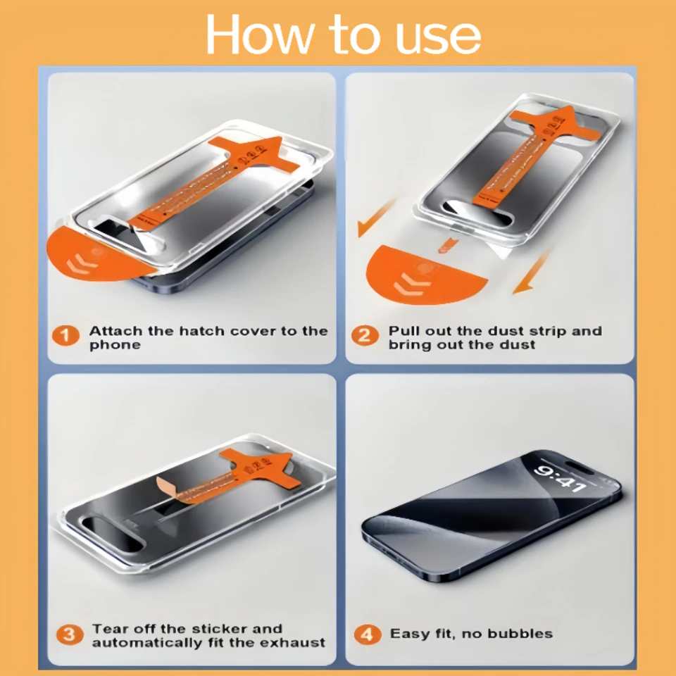 NNBILI 5 Piezas Instalación Sin Polvo Protector de Pantalla de Privacidad para iPhone 17 Pro Max 16 15 14 13 12 11 Pro 17e 16e Vidrio Antiespía 6