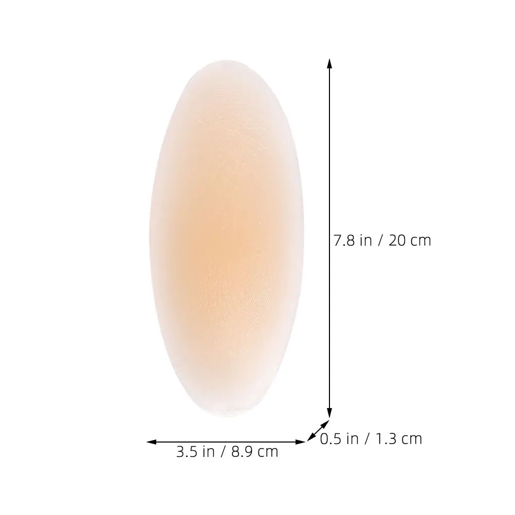 1 Par de Almofadas de Panturrilha Autoadesivas de Silicone, Suportes para Pernas Anti-Fricção para Correção Natural da Forma, Embelezador de Pernas Invisível, Reutilizável